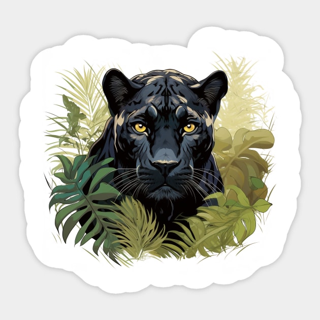 Jungle Panther Sticker by zooleisurelife